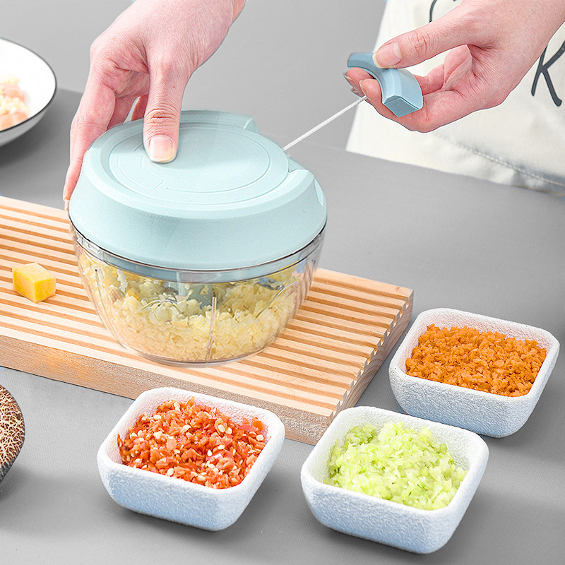 家用搅碎神器宝宝儿童辅食压泥搅拌迷你手动料理机葱姜蒜末搅蒜器