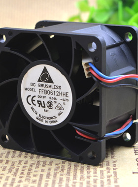 台达6038 6CM FFB0612HHE 12V 0.34A 大风量 双滚珠 散热风扇
