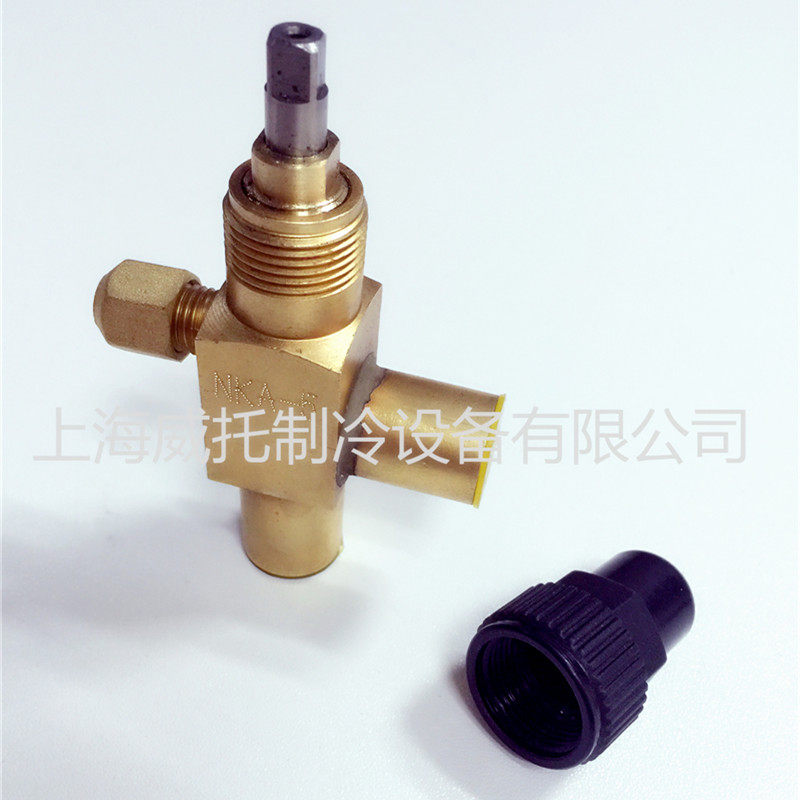 上海威托WATO 黄铜角阀NKA-5 截止阀 5/8焊口黄铜关断阀 制冷配件