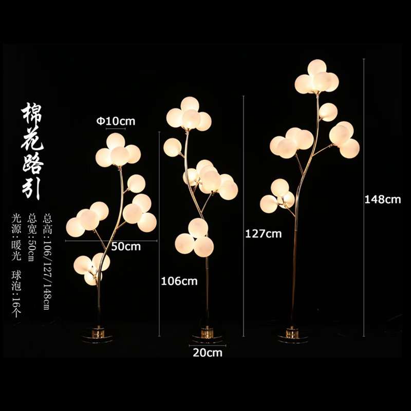 新款铁艺棉花路引婚庆路引灯T台场景布置婚礼装饰创意灯光