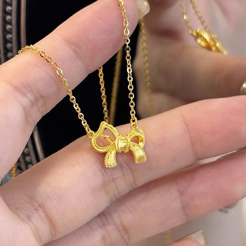 希曼汀黄金蝴蝶结马项链女新款999足金生肖小马吊坠本命年礼物,黄金,小克重定价黄金项链,淘宝优惠券,粉丝福利购,淘宝优惠卷