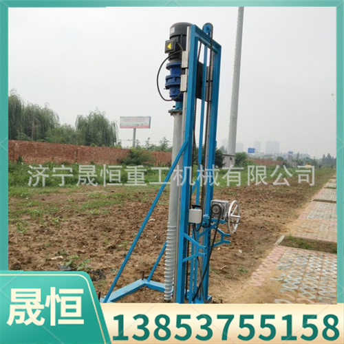 地基光伏打桩机小型打桩机电动打桩机电动护坡隧道螺旋挖钻桩机
