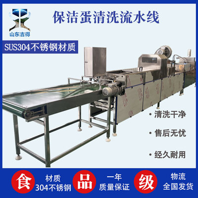 定制保洁蛋清洗加工流水线 红泥蛋清洗烘干洗蛋机 蛋类多排洗蛋机