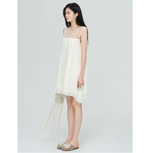 奶霜浮梦 连衣裙蕾丝拼接温柔气质 Co&sheng小个子春秋新款