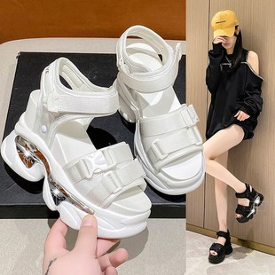 百搭松糕休闲凉 11cma内增高凉鞋 2025夏季 新款 厚底小个子运动凉鞋