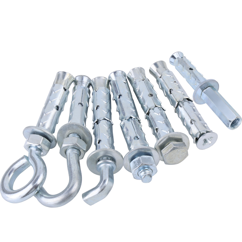 镀锌穿山刺膨胀螺丝大全泡沫轻质砖蓬胀螺丝热水器拉爆钩蓬胀管M8