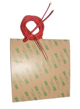 link cnc 3D打印机配件方形背胶硅胶加热垫黑色300x300mm发热片