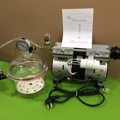 PC150-2塑料真空干燥器 双阀门 带表  真空皿罐ES-08无油泵