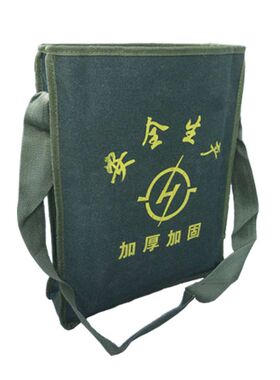 直筒加厚帆布工具包木工瓦工五金工具收纳袋多功能维修工具包定制