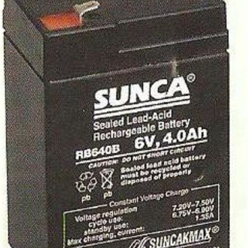 冲冠低价SUNCA新佳RB640B 6V4.0AH消防照明灯电子称玩具车蓄电池