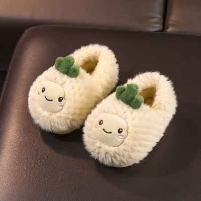 宝宝棉拖鞋冬男童包跟室内防滑儿童保G暖婴幼儿小童轻便可爱软底