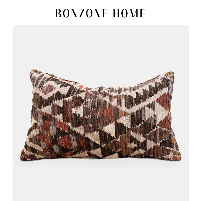摩洛哥民族风抱枕客厅沙发靠垫套卧G室床头名宿装饰色织提花腰靠