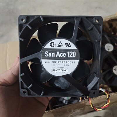 9G1212E1D011 12V 0.61A 9G1212H1D01 原装日本SANYO12CM三线风扇