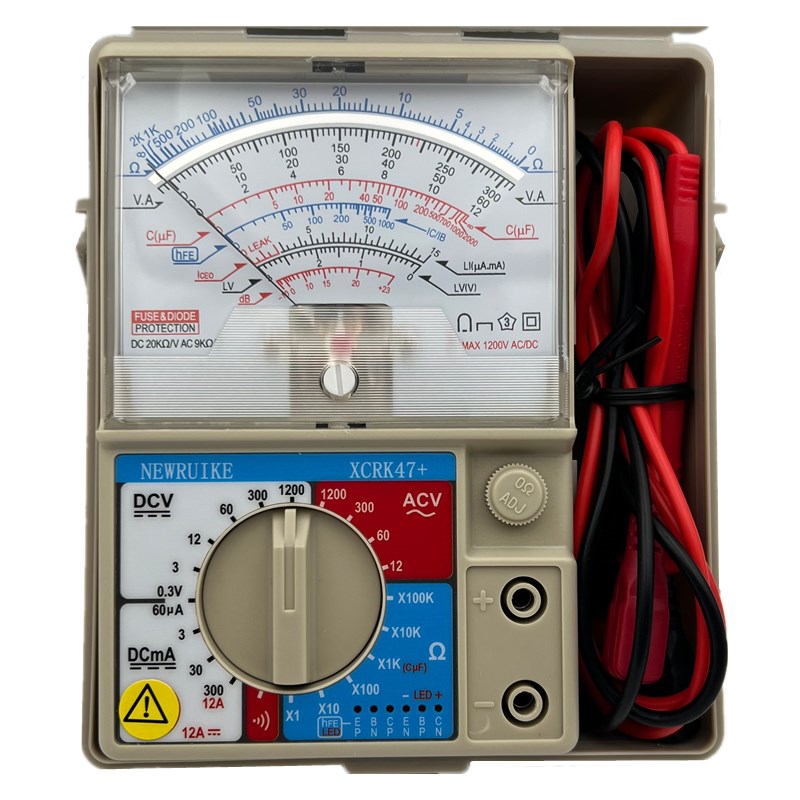 新创瑞克XCRK47+型高精度机械电工家庭维修指针式万用表万能表