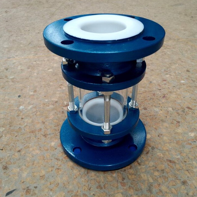 HGSO7F46视盅视镜 衬氟法兰视盅四氟视盅 耐腐蚀性强酸碱DN15-250