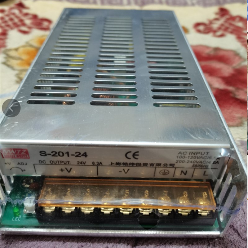 上海铭纬投资开关电源S-201-24 24V 8.3A  S-201-12 12V16.5A