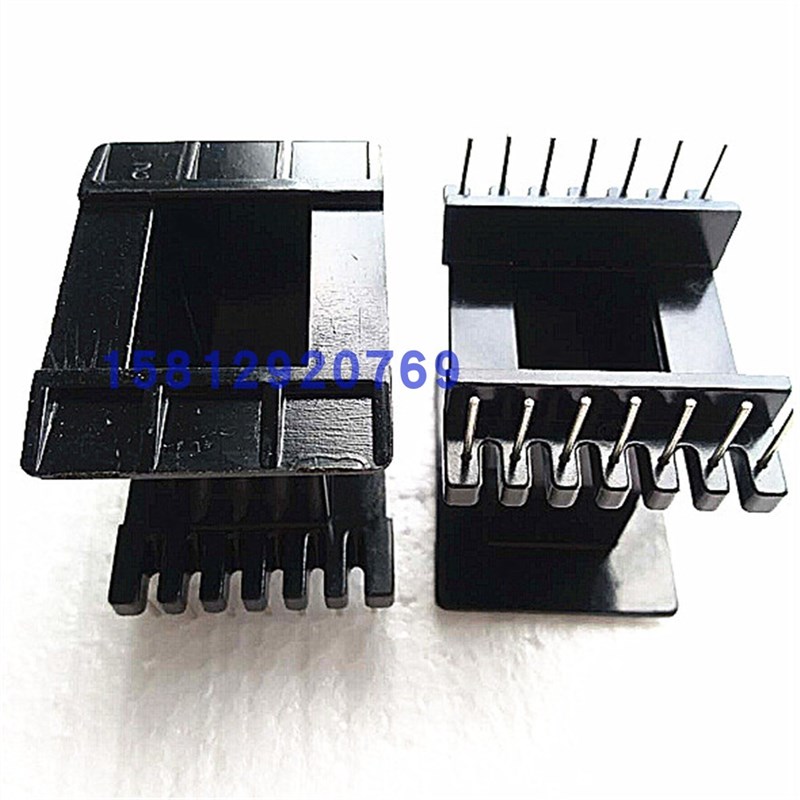 EE5525变压器磁芯骨架立式7+7针磁芯骨架EE5立式7+7骨架