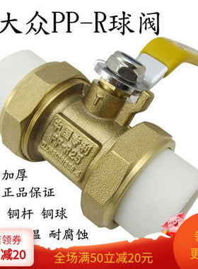 全铜PPR双活接铜球阀自来水热溶管阀门开关20 25 32 40 4分6分1寸