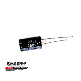 22UF250V电解电容 250V22UF铝壳电解电容器