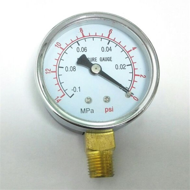 英文 真空表 pressure gauge Z-60 -0.1~0mpa -14psi-0 直径60mm