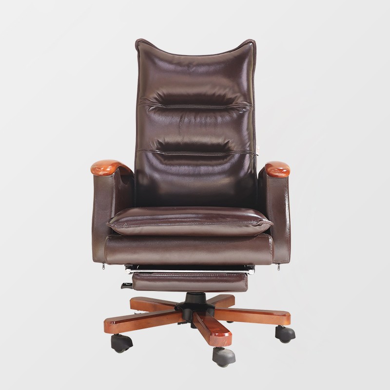 真皮实木老板椅可躺办公椅升降椅子办公室商务休闲转椅经理大班椅