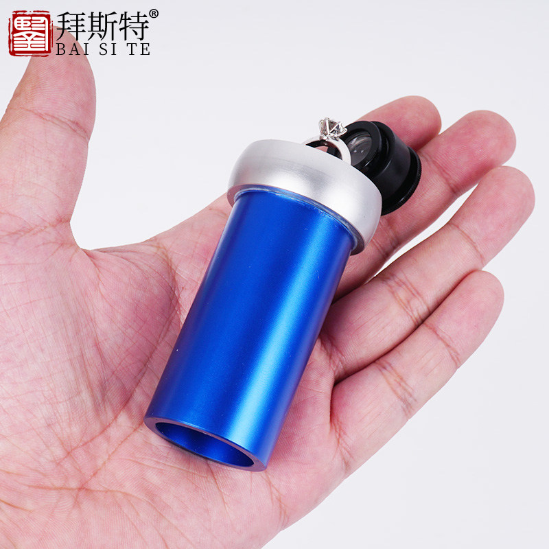珠宝放大镜腰棱镜窥镜10倍钻石鉴定腰GIA编码镭射码净度瑕疵工具
