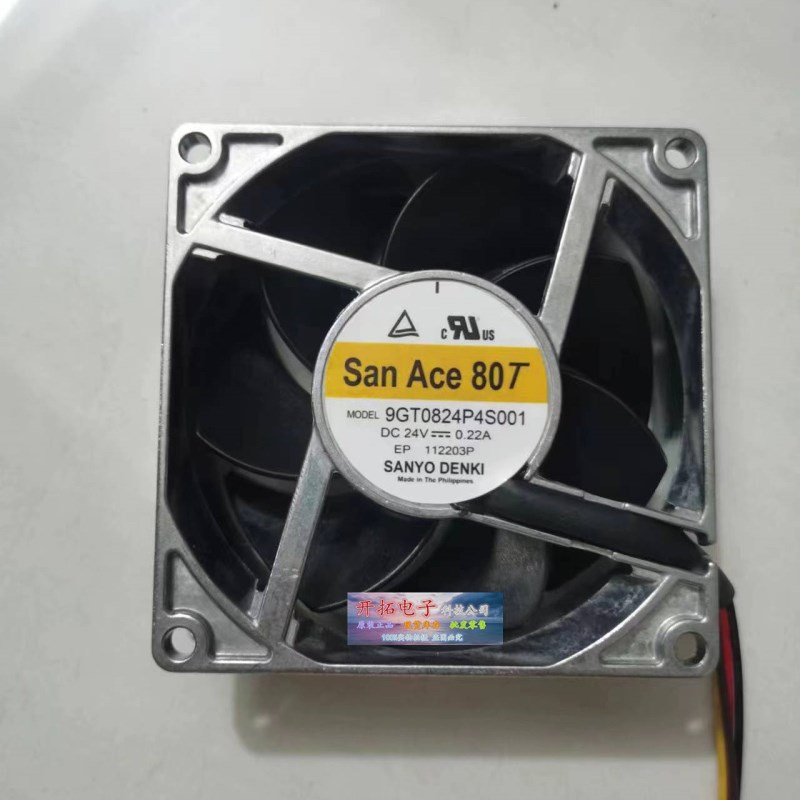 9GT0824P4S001 Sanyo 三洋 直流风扇 80x25 mm 6700r/min 24V现货