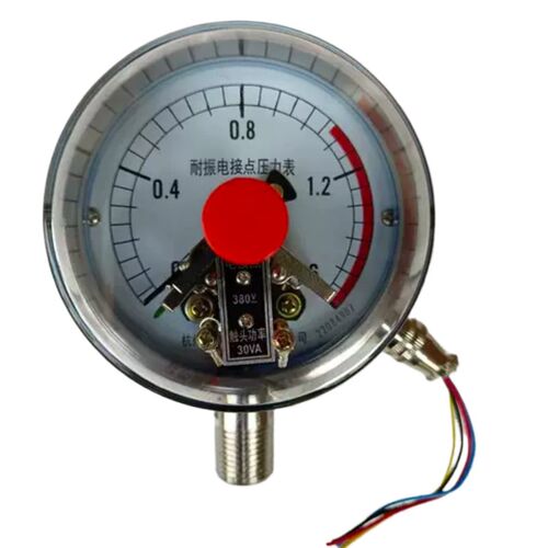 YXC100BF 1.6MPA蒸汽饮料机高温压力表防腐304不锈钢电接点压力表