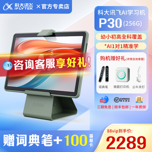 【年货节特惠 限时补贴享好礼】科大讯飞AI智能学习机P30小学一年级到初高中用英语辅导学习机官方旗舰店