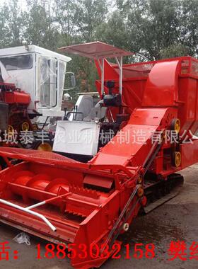 泰丰制造履带式地滚刀割台青储机 热销大型全自动自走青贮收割机