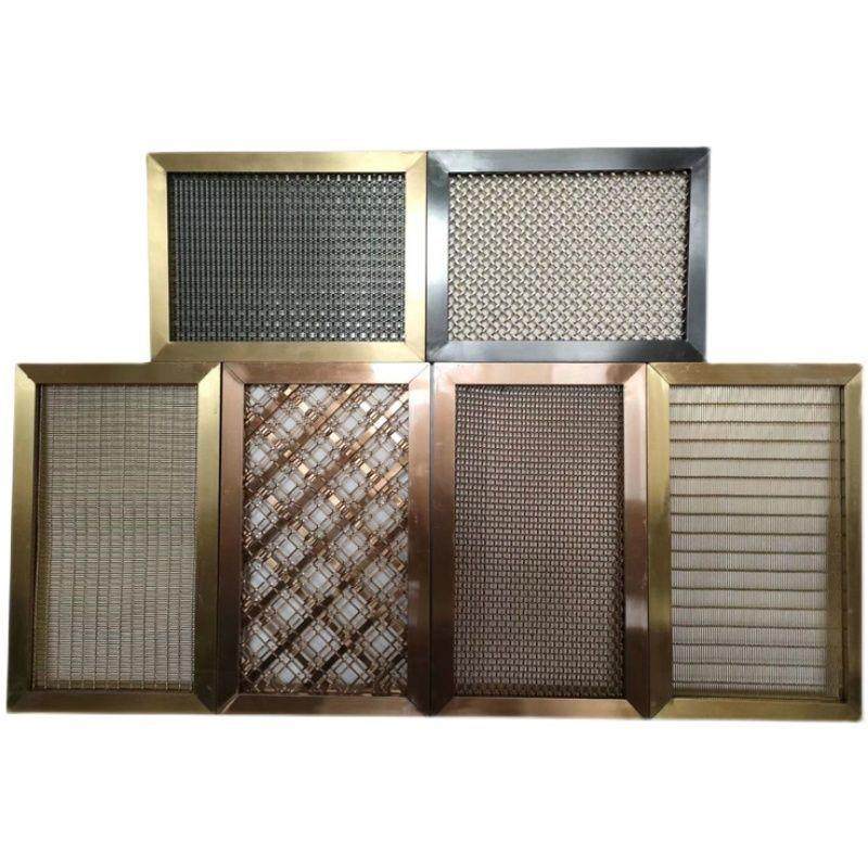 不锈钢菱形编织勾花装饰网防虫平纹编织振动筛网门窗防盗网装饰网