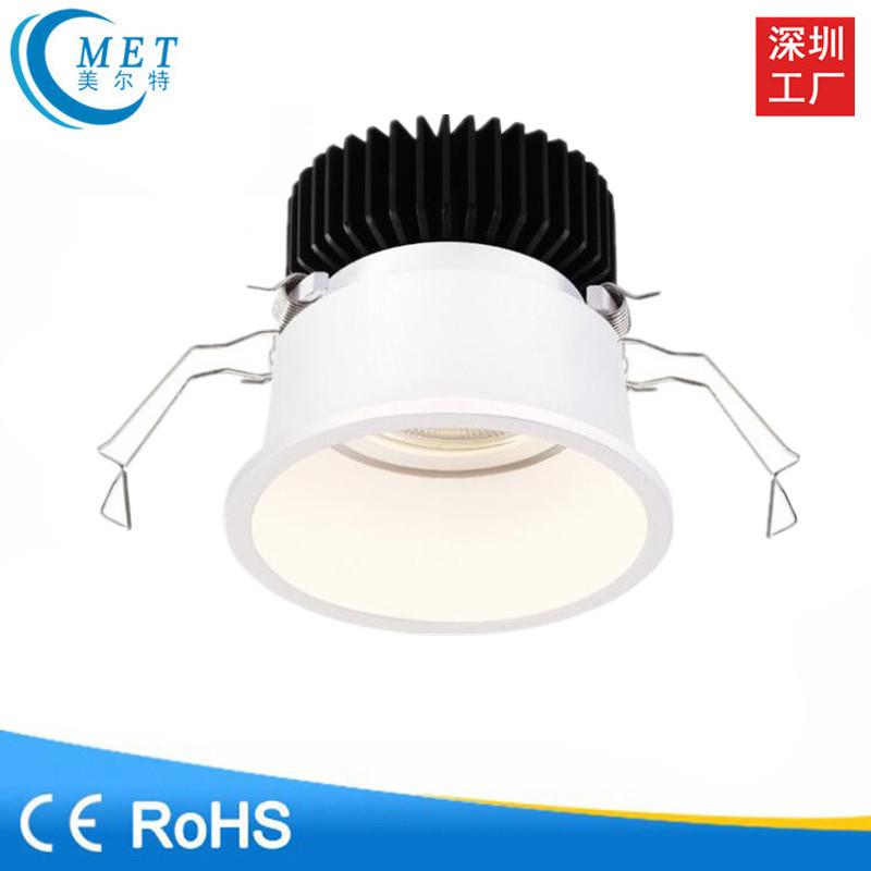 厂家直销 深防眩筒灯 深防眩射灯 COB天花灯 天花灯 可调光筒灯