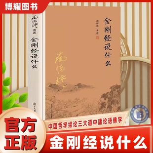 【官方正版】金刚经说什么 第三版 南怀瑾著述 大陆完备经典的南师作品集 中国哲学经论三大道中庸论语佛学 复旦大学出版社