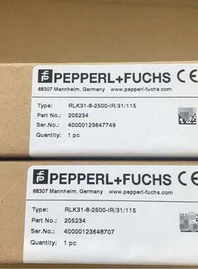 RLK31-8-2500-IR/31/115倍加福漫反射型光电传感器 货号:205234