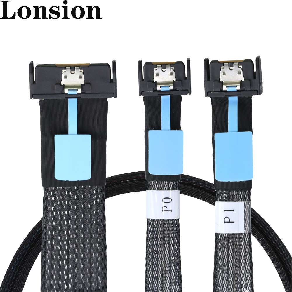 GEN5 Slimline MCIO 8i 5.0 SFF-8654 8I转2个MCIO SFF-8654 4I线