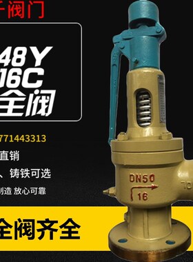A48Y-16C铸钢法兰弹簧式安全阀/弹簧全启式DN25 32 40 50 65 80