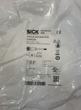 SICK西克接插件连接线YF2A14-050VB3XLEAX原装全新正品M12直5M