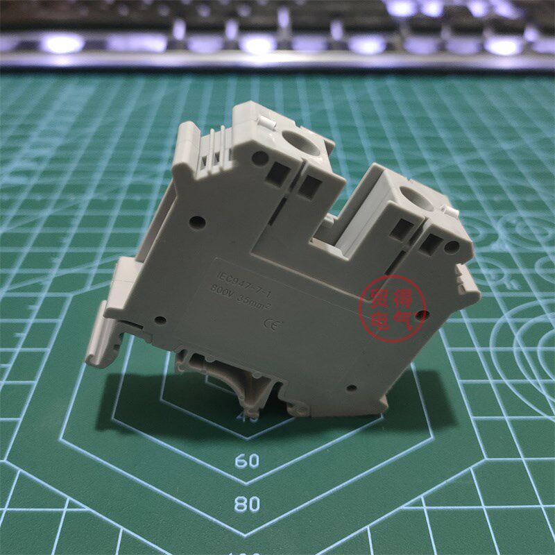 UK35B纯铜导轨式接线端子排35N 片状UIK-35N 35MM平方