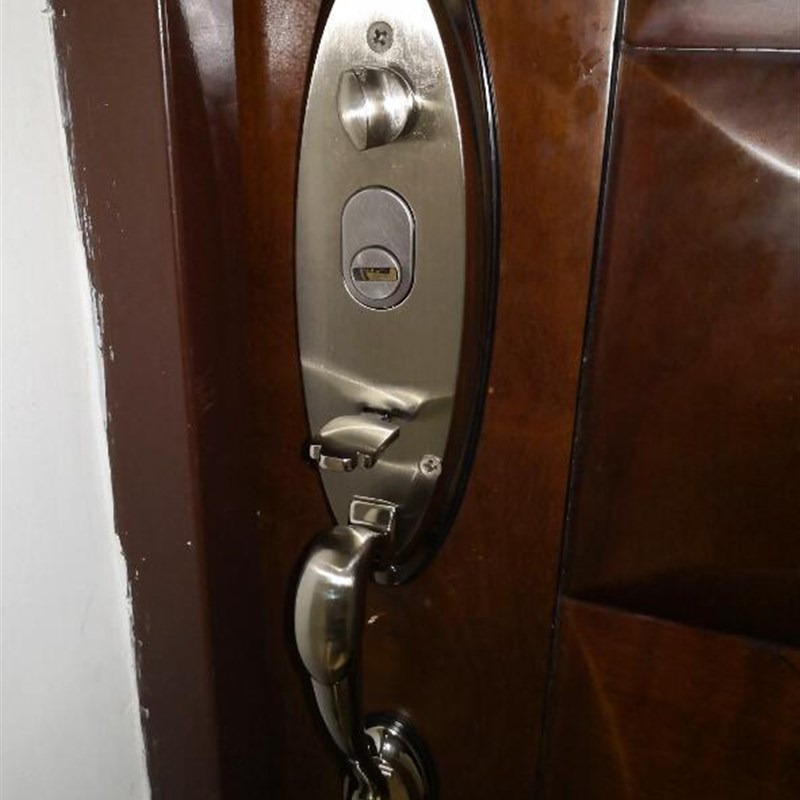 老式门锁不锈钢门锁C级锁心天地锁大门防盗门锁大把手拉手锁体