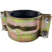 PE球墨铸铁管补漏器管夹快速接头抱箍 PVC 超短 钢板哈夫节抢修器