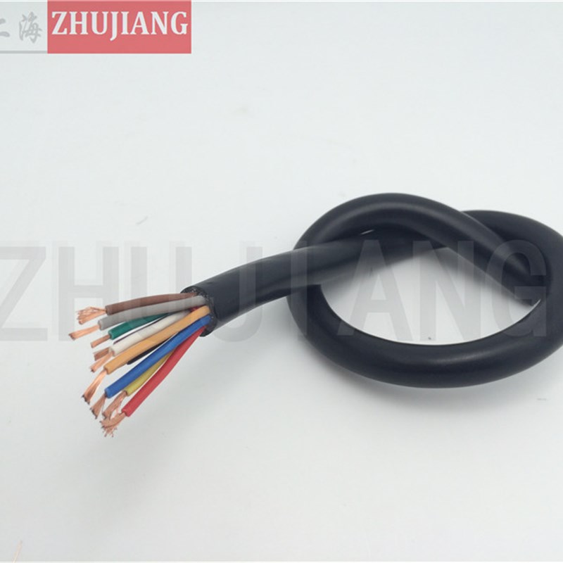 高柔性耐弯曲电线拖链电缆TRVV4*15机器人手臂用弹性挤压电缆