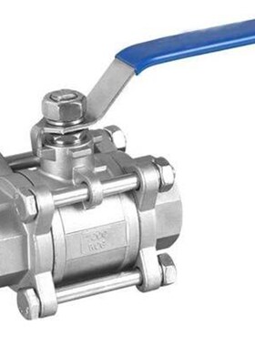 不锈钢3片式球阀304三片式球阀3pc丝口4分Q11F16阀门3分重型球阀