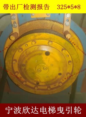 曳引轮325*5*8永磁同步无齿曳引轮 适用于宁波欣达 欣达MINI