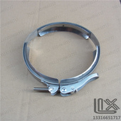 夹子 夹具 不锈钢反应夹 反应釜 快开型 110mm 抱箍 开口反应器