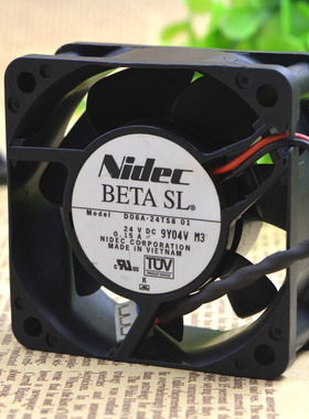D06A-24TS8 01 原装日本Nidec 24VDC 0.15A 60*60*25MM变频器风扇