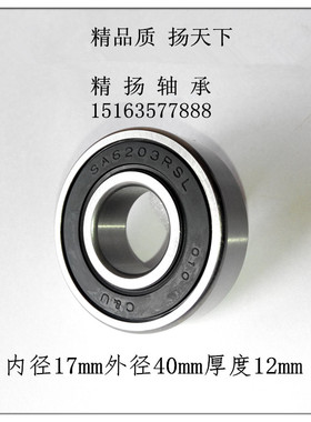 C&U人本汽车发电机专用轴承SA6203-2RSL/Z3高速高温低噪音尼龙架