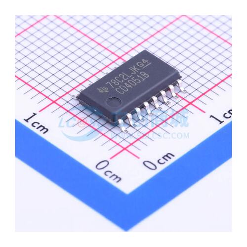 模拟开关/多路复用器 CD4051BNSR SOIC-16-208mil