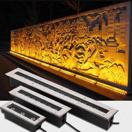 led线形地埋灯不锈钢正方形埋地灯防水台阶灯雕像洗墙灯广场地灯