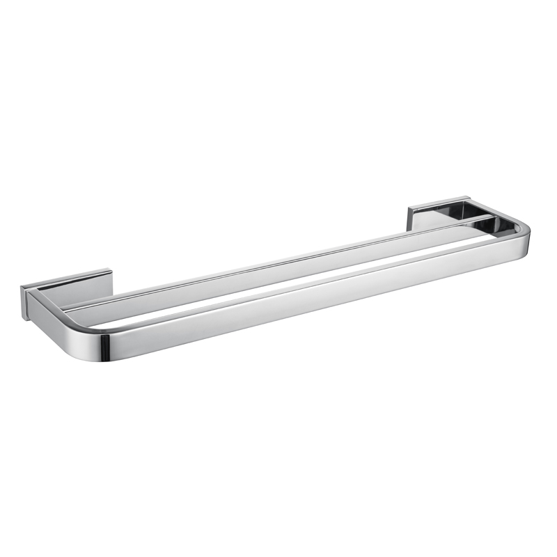 新款德国高端SUS304不锈钢卫生间毛巾双杆浴室毛巾挂架50 60cm