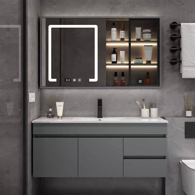 一体陶瓷盆浴室柜677787厘米97cm107公分洗漱台手脸面盆柜117